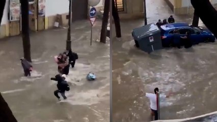 Jerez sufre una fuerte DANA que deja inundaciones y escenas de peligro en las calles