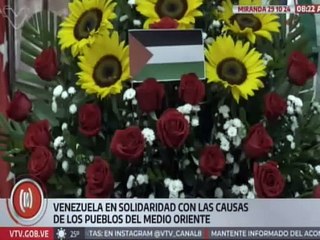 Gobierno Bolivariano se solidariza con las causas humanitarias del Medio Oriente