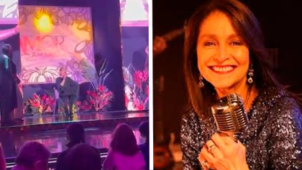 Daniela Romo surprises by singing the main theme of her new soap opera while in a wheelchair