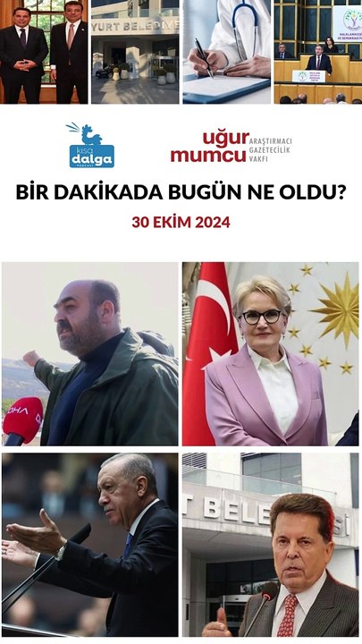 Bir dakikada bugün ne oldu?