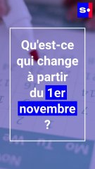 Qu'est-ce qui va changer pour les Belges à partir du 1er novembre ?