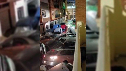 Inondation dans les rues de Valence, mardi 29 octobre 2024