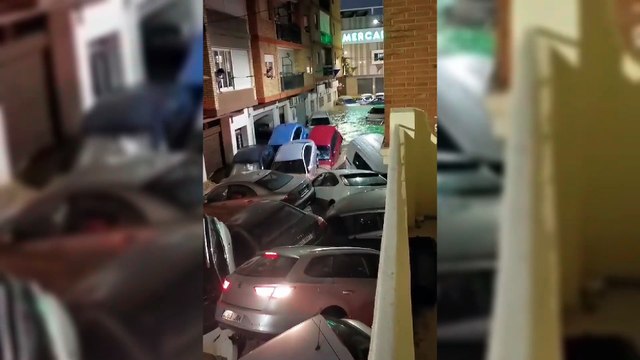 Inondation dans les rues de Valence, mardi 29 octobre 2024