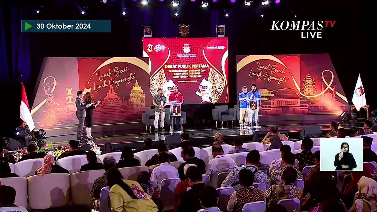 Andika Perkasa-Ahmad Luthfi Saling Adu Konsep Soal Internet di Debat Pertama Pilkada Jateng 2024