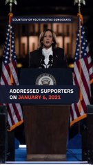 Harris warns of dangers of another Trump presidency in speech at January 6 site