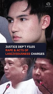 Rape, acts of lasciviousness charges filed vs Nones, Cruz in Sandro Muhlach case