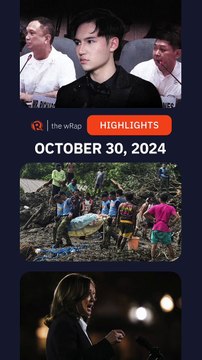 Today's headlines: Sandro Muhlach, #KristinePH, #LeonPH, US election | The wRap | October 30, 2024