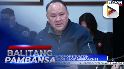 Gov’t on top of situation as Super Typhoon ‘Leon’ approaches