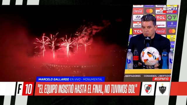 Gallardo habló de la eliminación de River ante Mineiro: El esfuerzo lo hicimos