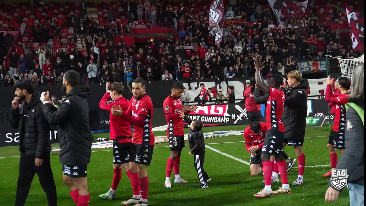 EAG - AC Ajaccio (1-0) : La joie après la victoire face à Ajaccio