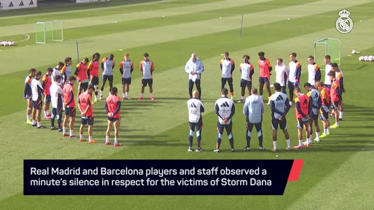 Real Madrid and Barcelona observe minute's silence for Storm Dana victims
