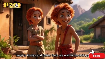 raampur and shampur villages  story for children's