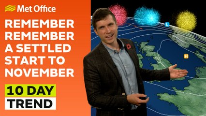 10 Day Trend 30/10/2024 – High pressure in control