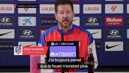 Simeone : "J'ai toujours pensé que le fouet n'existait plus"