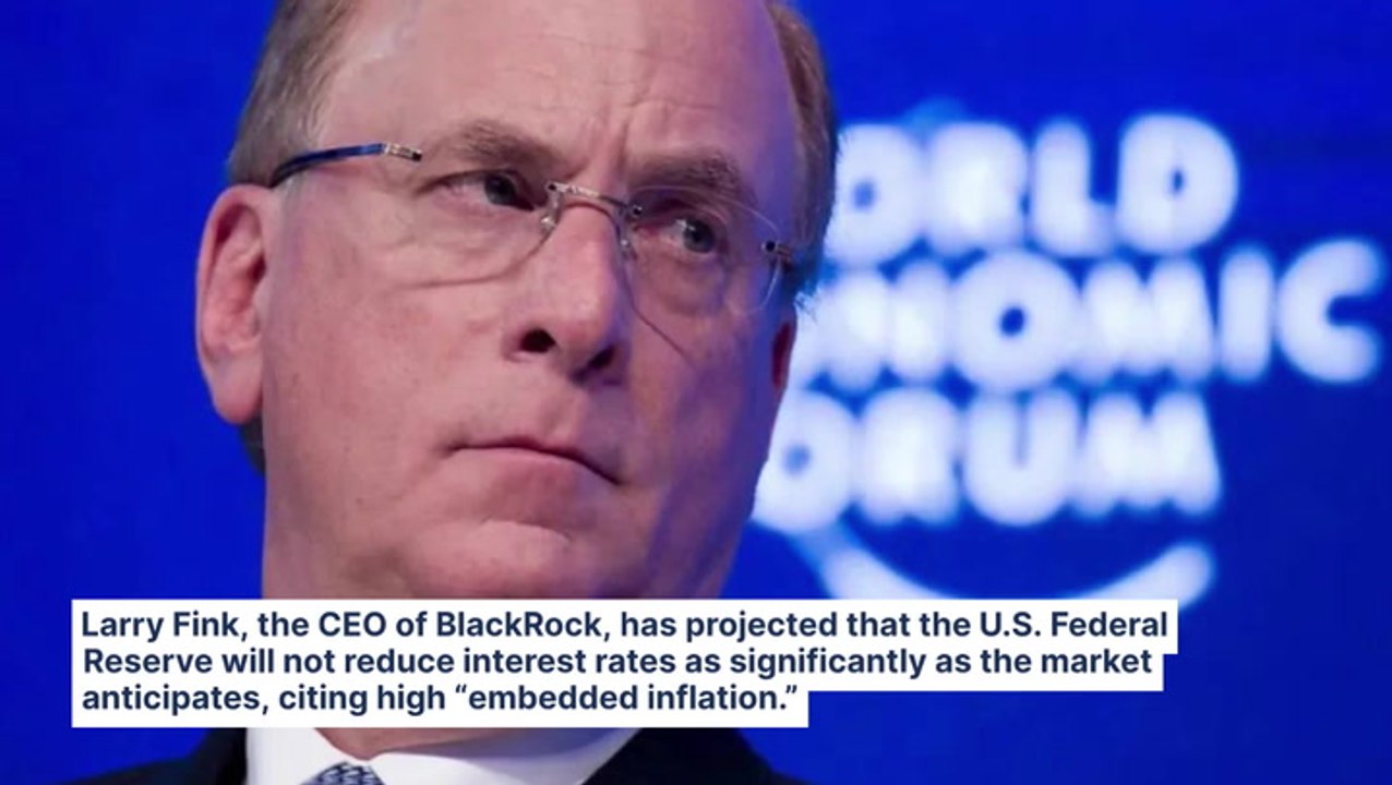 BlackRock's Larry Fink Warns Against Overly Opt...