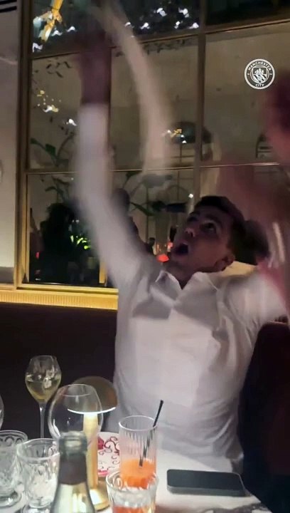 Rodri celebrating his Ballon dOr