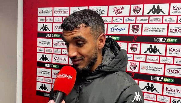 EAG - AC Ajaccio (1-0) : la réaction du buteur, Rayan Ghrieb après #EAGACA