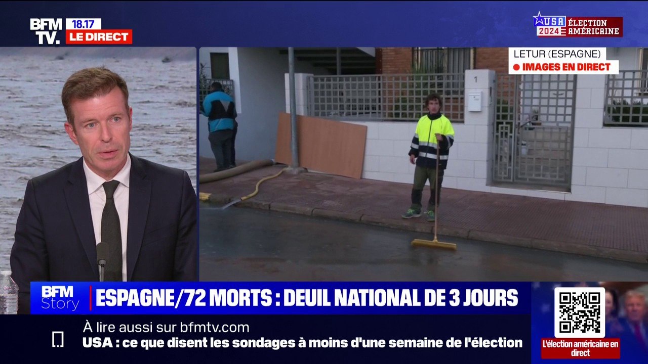 Inondations en Espagne: "On est déjà aux côtés des Français victimes", assure Stéphane Vojetta (député "Ensemble" des Français de l'étranger)