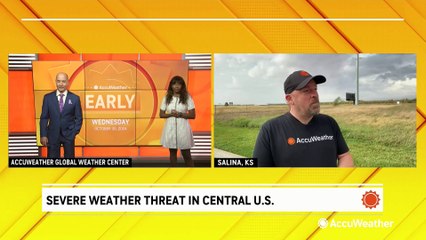 Severe weather threat in the central US