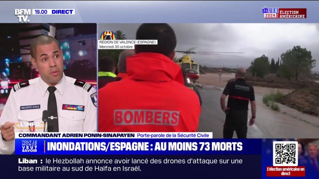 Inondations: On est en mesure de partir si l'Espagne souhaite que nous intervenions , indique le porte-parole de la Sécurité civile