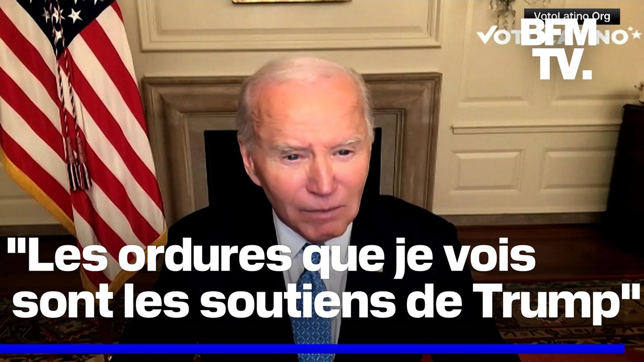 Élections américaines: Joe Biden insulte les électeurs de Donald Trump en les qualifiant d'"ordures"