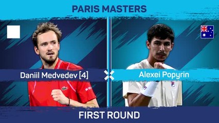 Popyrin sends Medvedev packing in Paris