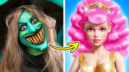 SORCIÈRE LAIDE SOUHAITE ÊTRE NORMALE ! ‍♀️ Relooking Effrayant pour Halloween