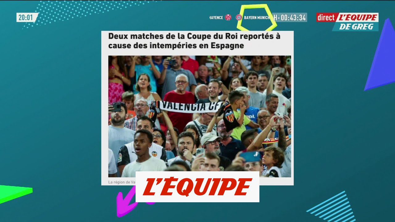 Deux matches de la Coupe du Roi reportés à cause des intempéries en Espagne - Foot - ESP