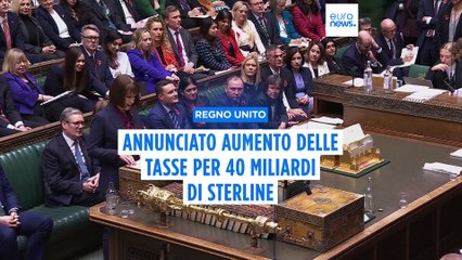 Regno Unito, annunciato un aumento delle tasse pari a 40 miliardi di sterline