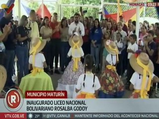 Monagas | Autoridades regionales inauguran el Liceo Nacional Bolivariano "Rosalba Godoy"