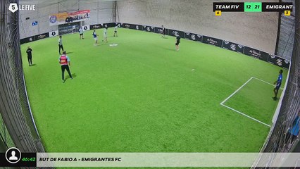 But de Fabio A - EMIGRANTES FC