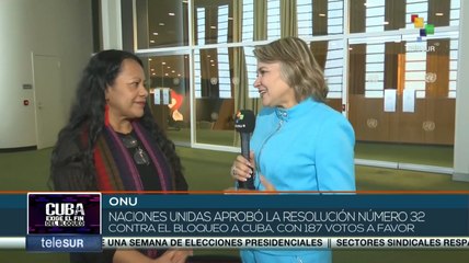 ONU aprobó la resolución N.º 32 contra el bloqueo a Cuba