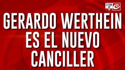 Gerardo Werthein es el nuevo canciller