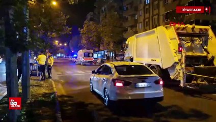 Diyarbakır'da anne ve oğluna çöp kamyonu çarptı