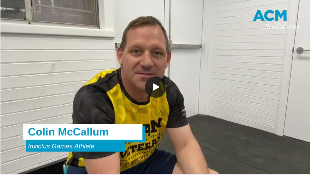 Colin McCallum will represent Australia at the Invictus Games