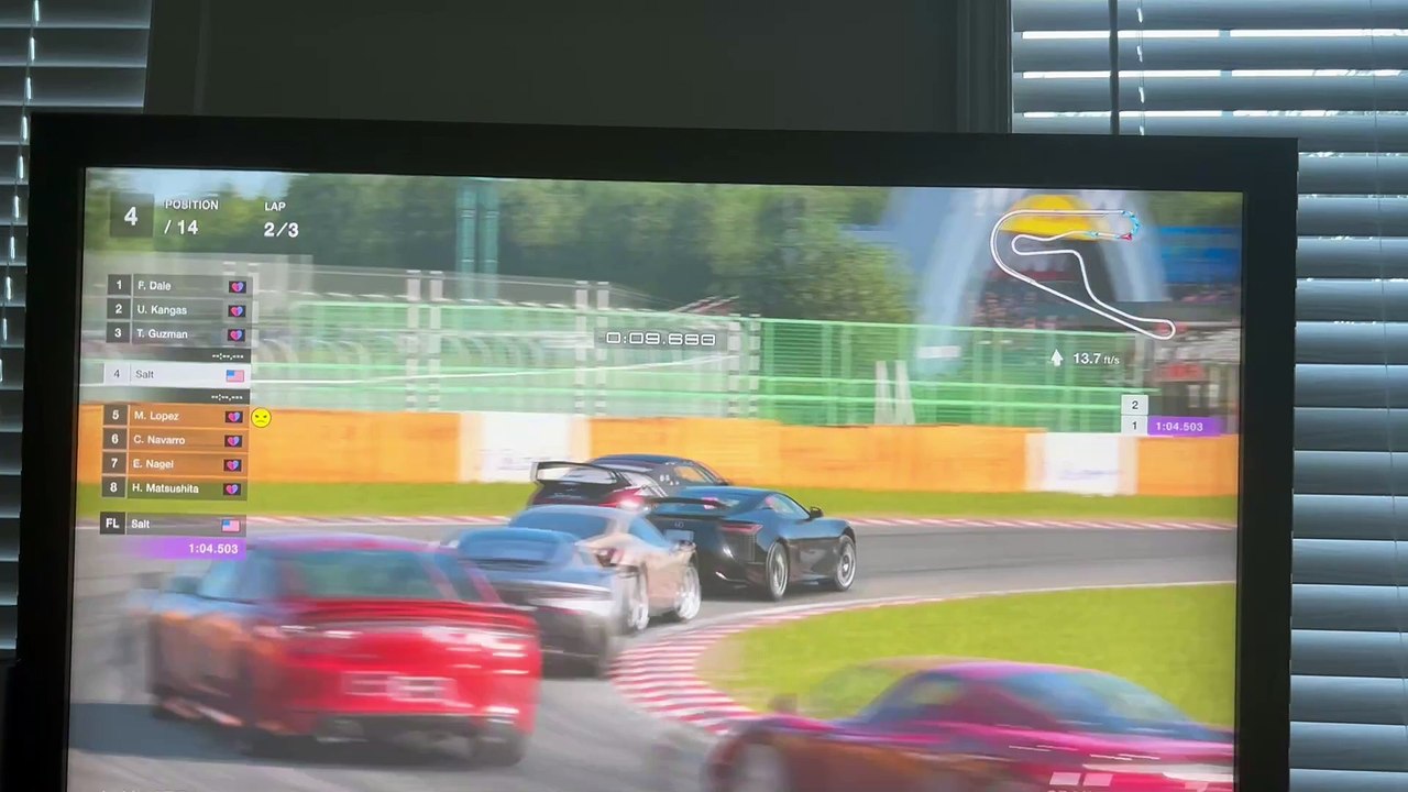 Amuse 380RS Dark Force vs. GT Sophy - Tsukuba Circuit