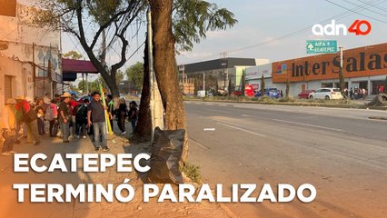 La "Y" de Xaloztoc fue bloqueada por trabajadores que denuncian falta de pagos