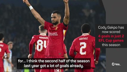 Slot thrilled with Liverpool's strength in depth