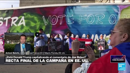 Trump busca capitalizar el desliz de Biden, que tildó a los seguidores del republicano de "basura"