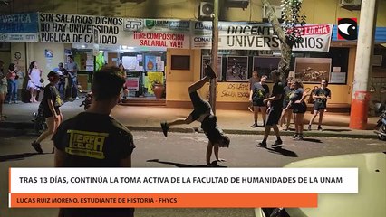 Tras 13 días, continúa la toma activa de la Facultad de Humanidades de la UNaM