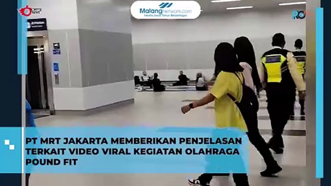 Viral Kegiatan Olahraga Pound Fit di PT MRT Jakarta