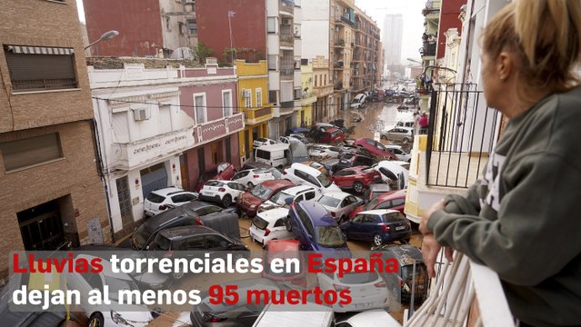 Lluvias torrenciales en España dejan al menos 95 muertos