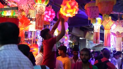 Firecrackers set off across New Delhi to celebrate the Diwali festival of lights