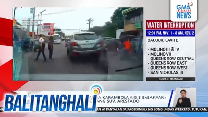Tricycle driver, patay sa karambola ng 8 sasakyan; Driver ng nakabanggang SUV, arestado | Balitanghali