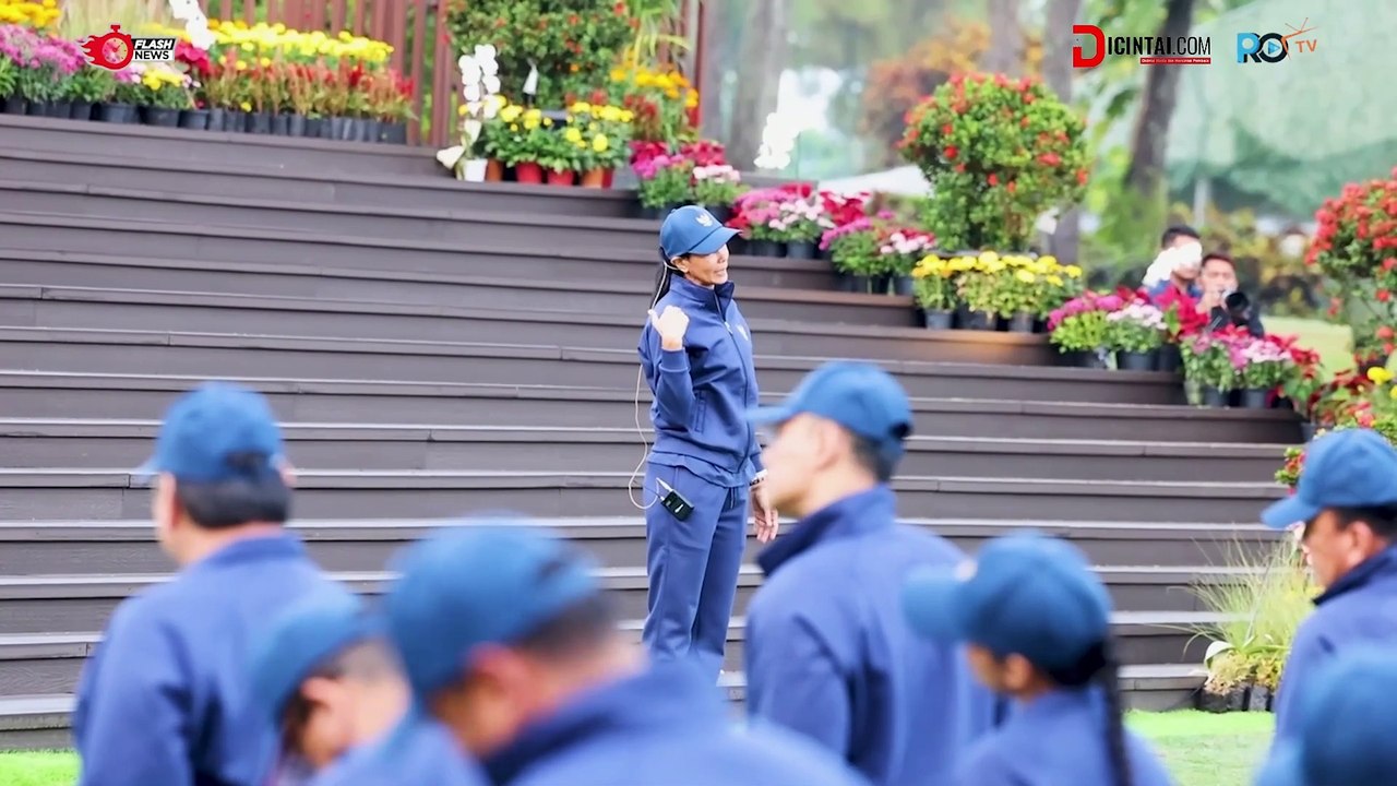 Hari Penutupan Retreat, Prabowo dan Kabinet Merah Putih Lakukan Olahraga Pagi Bersama