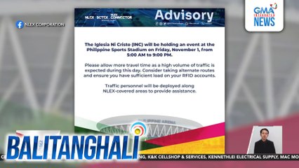 Panayam kay Robin Ignacio, Traffic Senior Manager, NLEX-SCTEX (October 31, 2024) | Balitanghali