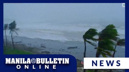 Typhoon Kong-rey slams into southeastern Taiwan