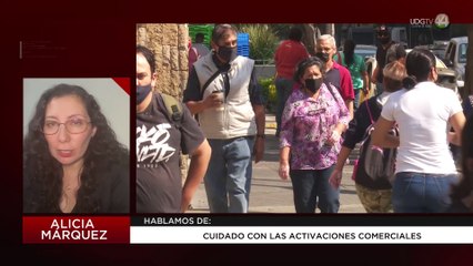 Cuidado con las actividades comerciales: Alicia Márquez