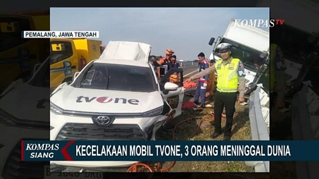 Mobil TvOne Kecelakaan di Tol Pemalang-Batang, 3 Orang Meninggal Dunia