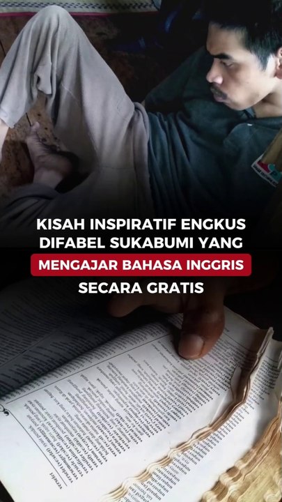 Kisah Inspiratif Engkus, Difabel Sukabumi yang Mengajar Bahasa Inggris Secara Gratis